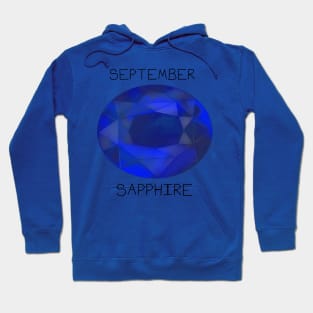 Sapphire Crystal September Birthstone Hoodie